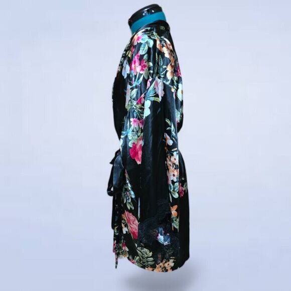 In Bloom Romance Collection Romance‎ Lace-Trim Floral Wrapper Robe - Extra Large - Picture 3 of 8